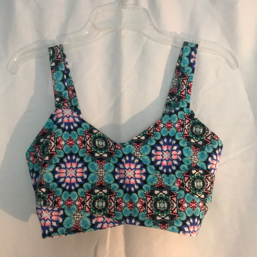 Cute blue crop top